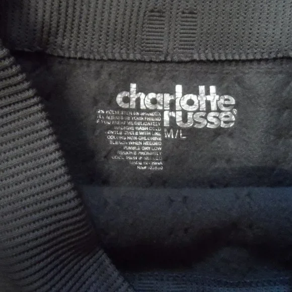 Gray Charlotte Russe Gray Legging- Size M/L - Picture 3 of 7